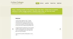 Desktop Screenshot of cultuscottages.com